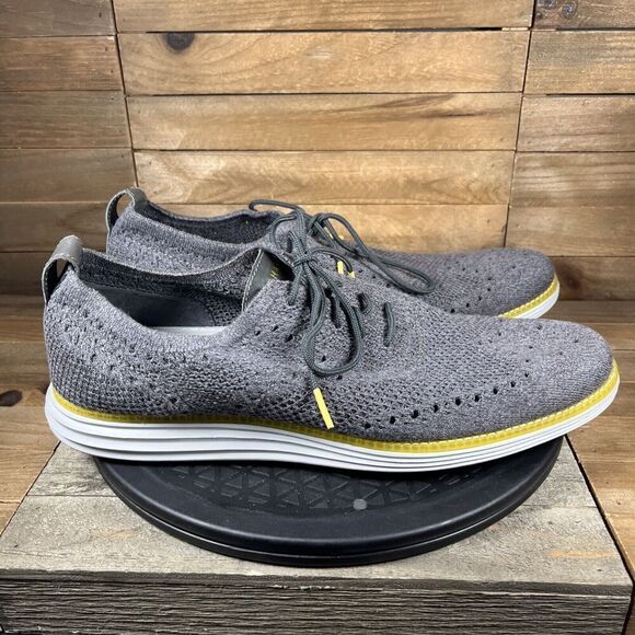 Cole Haan Original Grand Stitchlite Mens Size 12 M Wingtip Oxford Gray C31070 - Picture 1 of 10